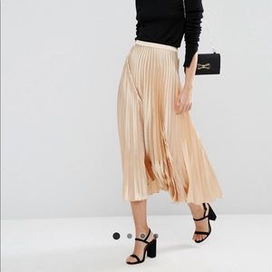 ASOS midi pleated skirt